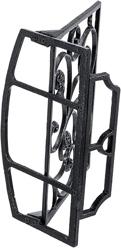 Miniatura 7 de MyGift Soporte de metal negro para libros de cocina con recorte decorativo de palabras y diseño de silueta de árbol, soporte de caballete de tableta