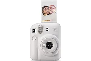 Instax Mini Film Instant Camera in Clay White: Capture Life's Moments with...