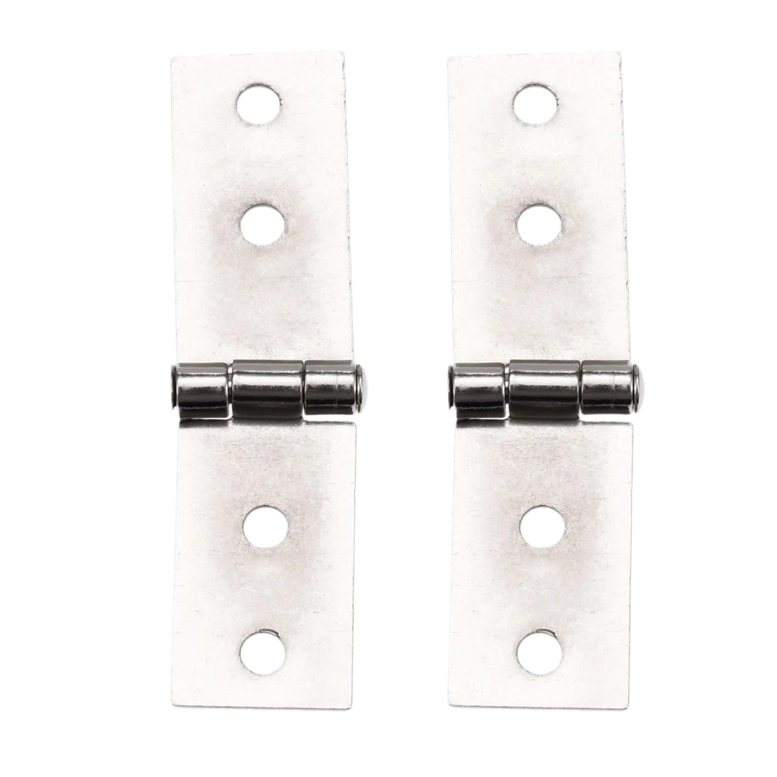 Kdhcvkz One Color 2Pcs Vertical Hinges +8 Screws 74 * 20Mm Cabinet Wood Hinges