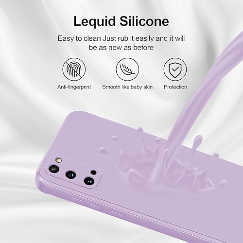 Miniatura 4 de Funda de silicona compatible con Samsung Galaxy S20, funda de cuerpo completo sedosa y suave al tacto con protección de cámara, funda a prueba de