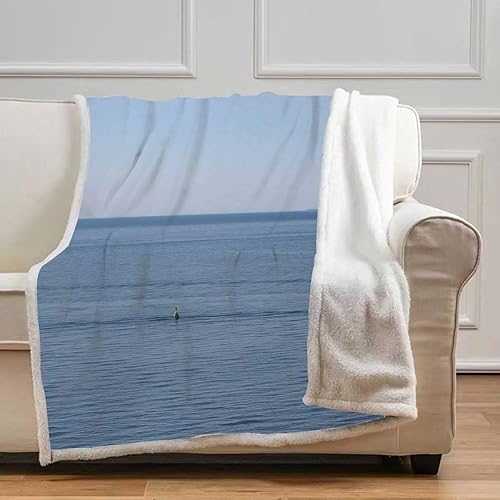 Miniatura 7 de Cobijas Calientes para Invierno - Cobijas con impresiones de fotografía escénica, suave y acogedora para dormitorio, artículos esenciales de tamaño