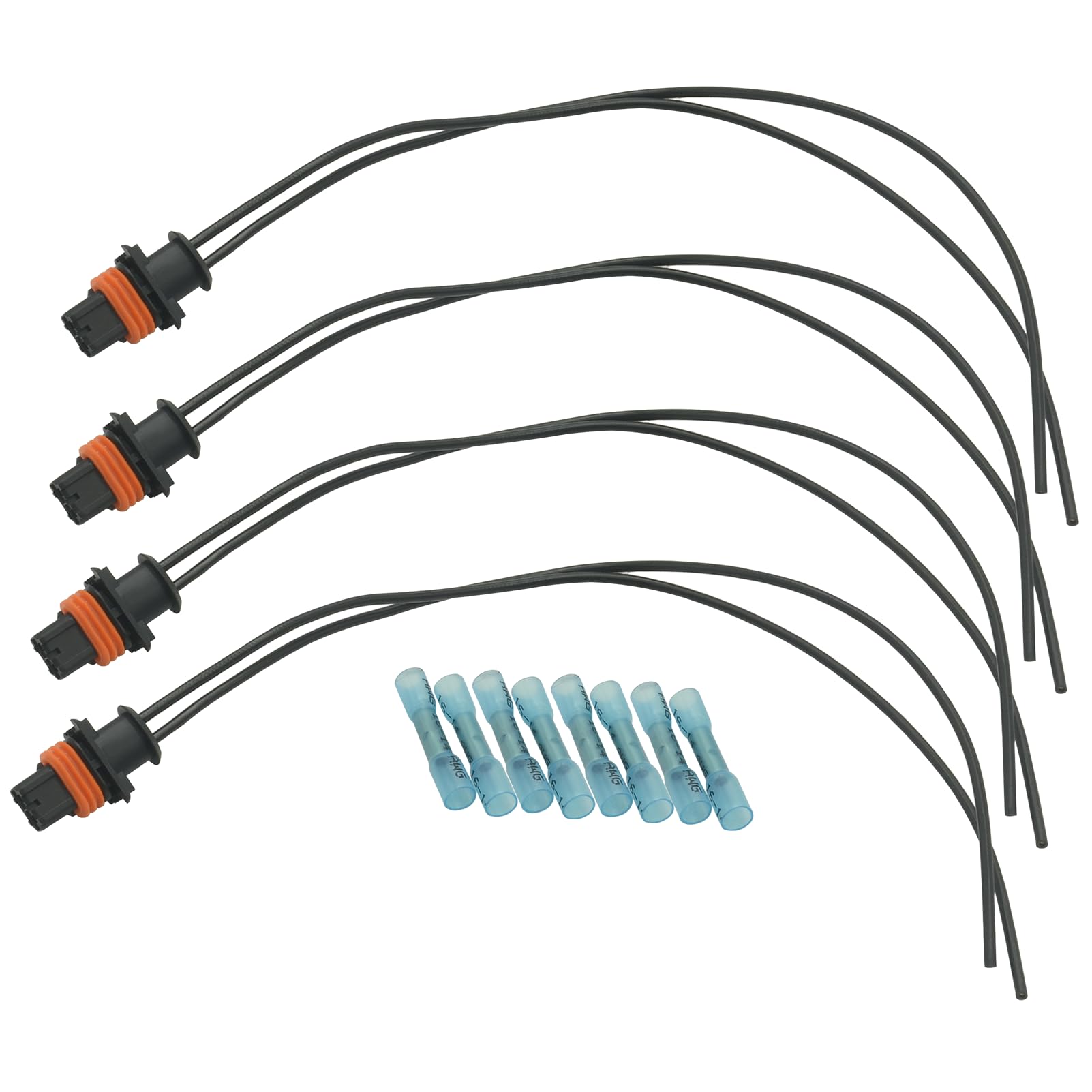 4 Pcs Connecteurs D'injecteur 1928404072 pour Clio Laguna Scénic Trafic Jumper Ducato Focus 1928403137 kit de réparation de faisceau de câbles d'injecteur 1350885080