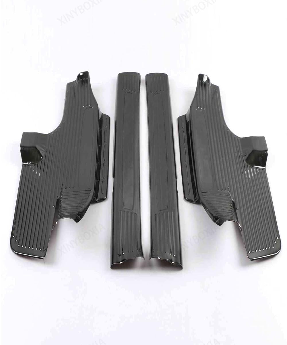 Car Accessories Stainless Steel Inner Door Sill Protector Cover Door Entry Guard Plate Sticker 4PCs Compatible with Toyota — view 6
