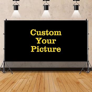 myn様 Amazon.com : 8x4ft Vinyl Personalized Backdrop Upload Image