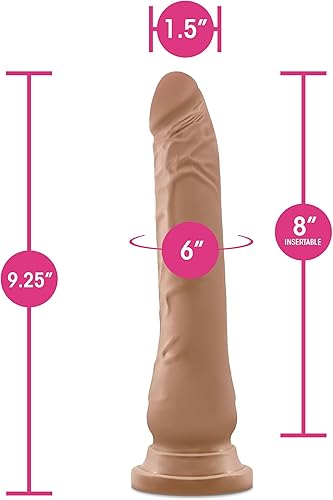 Miniatura 9 de Blush Au Naturel Roberto - Consolador realista de 9.25 pulgadas – Sensa Feel Consolador anal largo de doble densidad con eje flexible – Arnés de