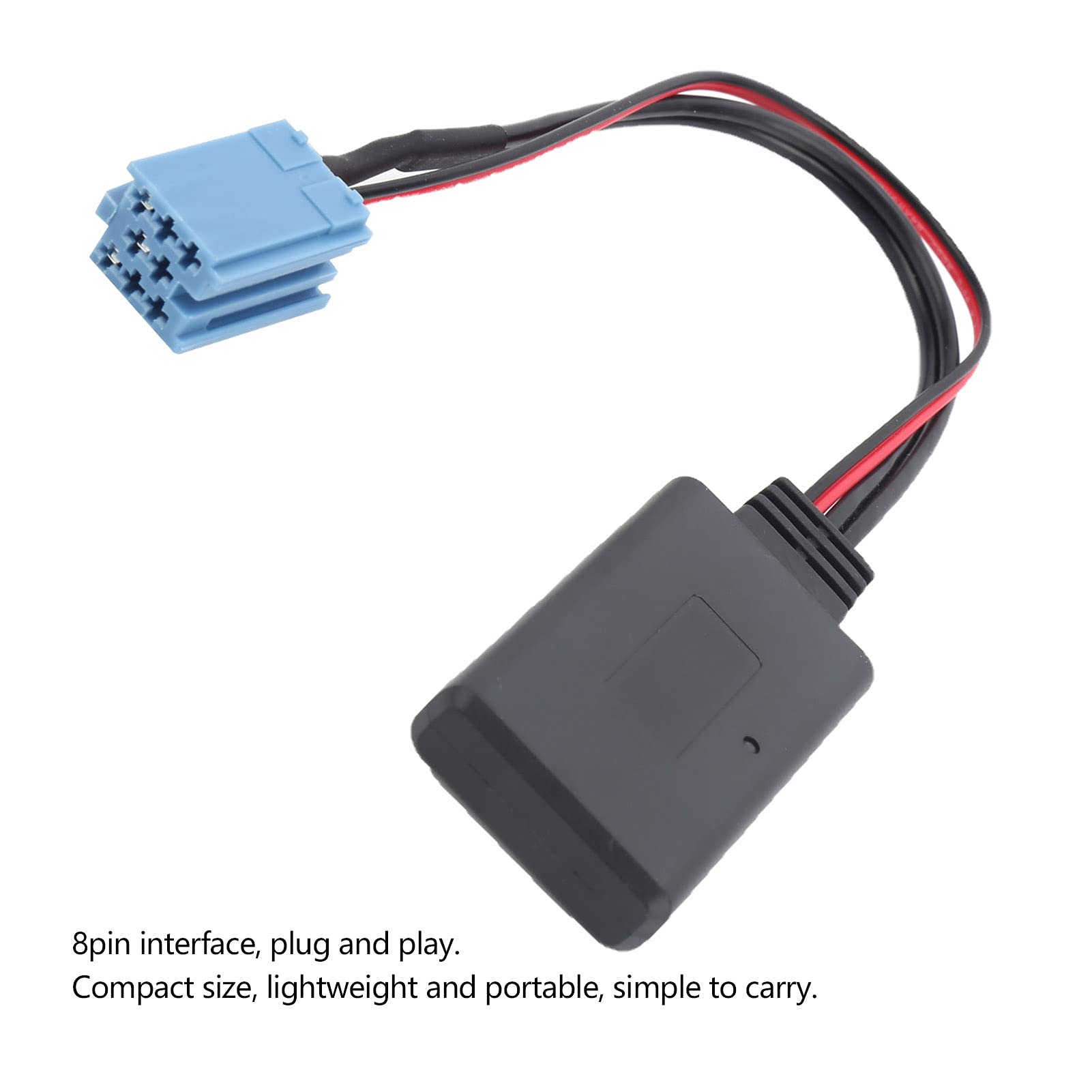 Adattatore Bluetooth AUX, 12V 8Pin in Cavo Audio Adatto per Fiat Bravo Lettore CD Lotus L3 Modulo per Auto Sostituzione Ricevitore Wireless