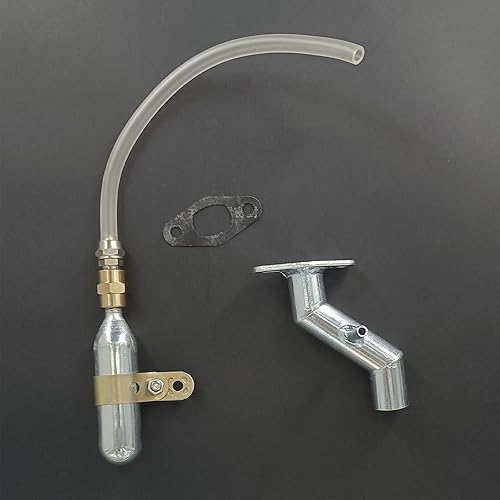 Miniatura 3 de CDHPOWER Kit de admisión de colector de alumbre de reciclaje de combustible 1.260 in/1.575 in, 2 en 1, kit de motor de gas de 2 tiempos, bicicleta