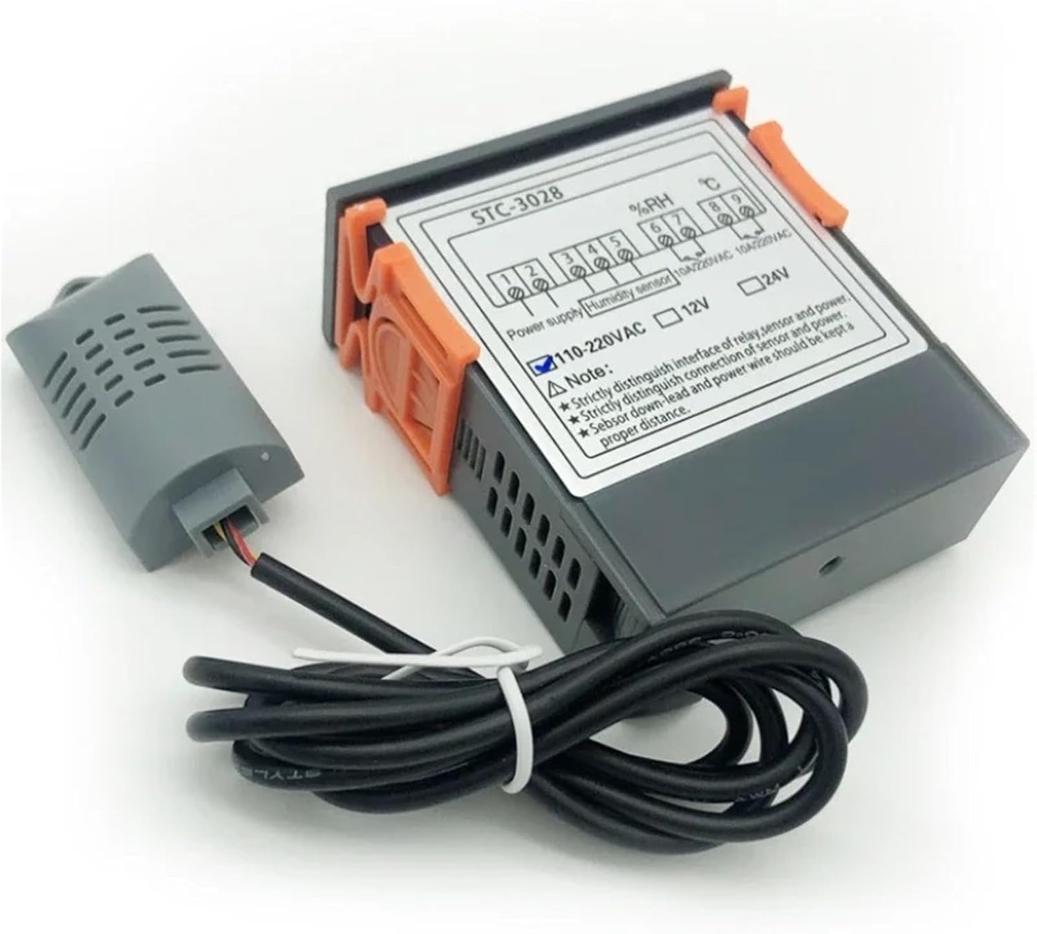 STC-3028 digital display Temperature and humidity controller AC 220V DC 12V 24V(110-220V)