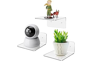 3 Pack Peel and Stick Shelves for Wall, Mini Adhesive Wall Shelves