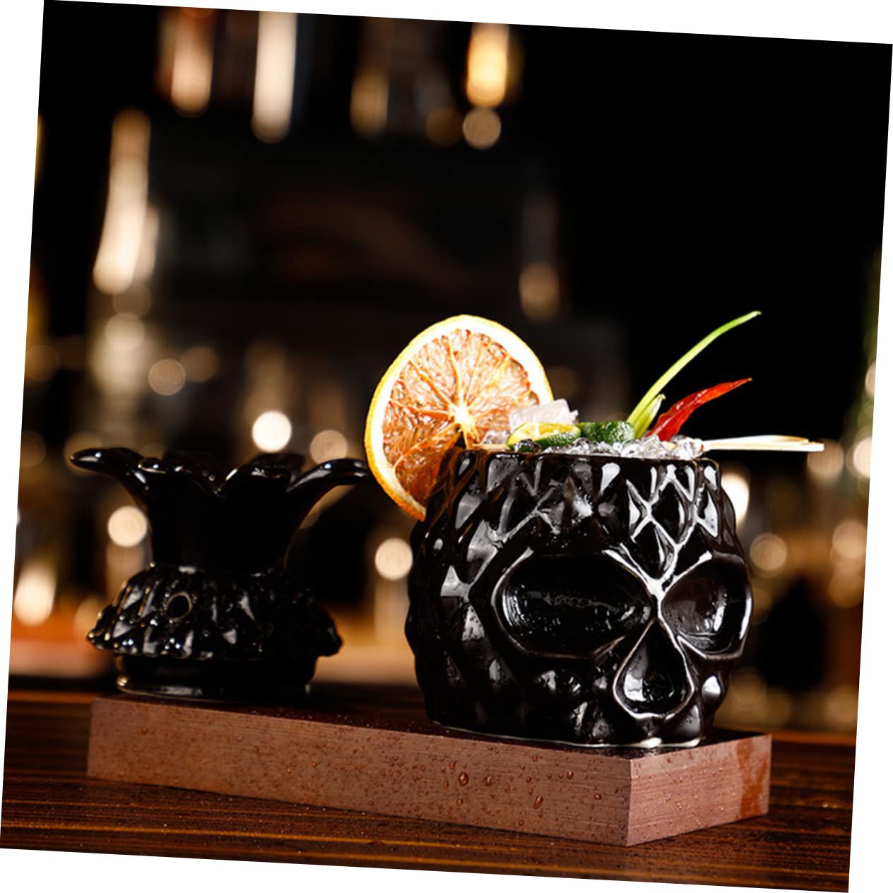 Cabilock 1 Pc Copa De Coctel Vasos De Bar Góticos Copas De Coctel Hawaianas Taza De Café De Frutas Vaso De Vino Lindas Copas De Coctel Copas De Helado Cerámica De Múltiples Fines