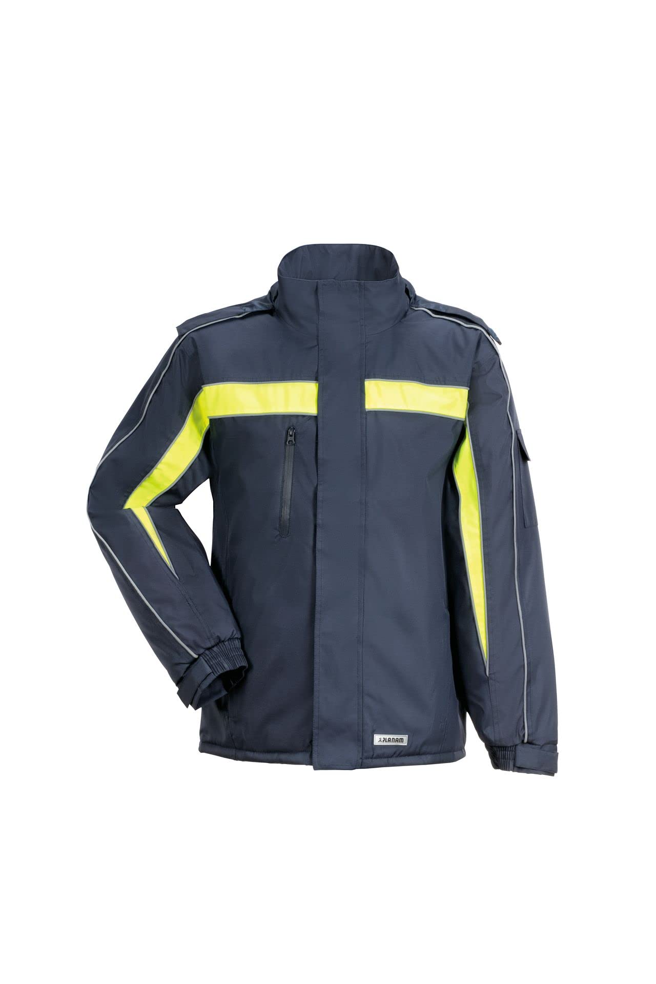 Planam 3602048 Outdoor Cosmic Jacke, Marine/Gelb, Größe 48