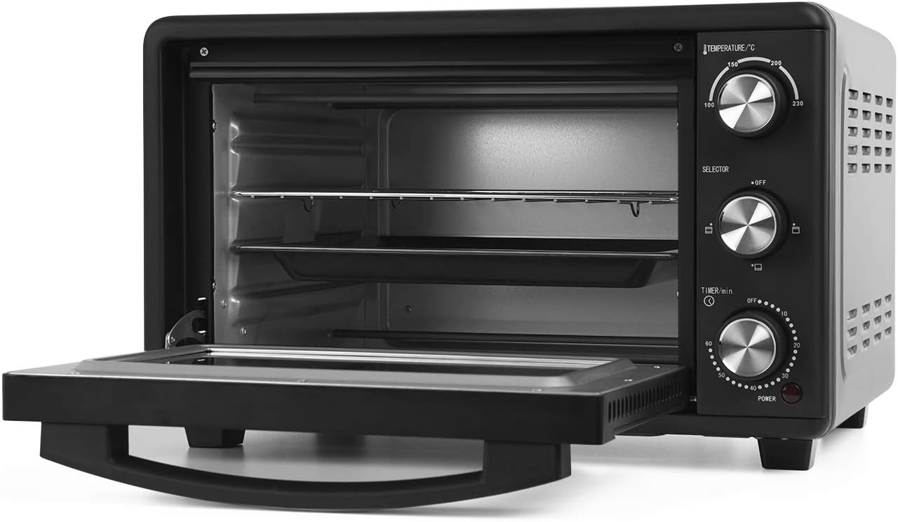 Orbegozo HO 255 - Forno elettrico da tavolo, 25 l, timer, termostato regolabile, vassoio raccoglibriciole, 1500 W Orbegozo HO 255 - Forno elettrico da tavolo, 25 l, timer, termostato regolabile, vassoio raccoglibriciole, 1500 W