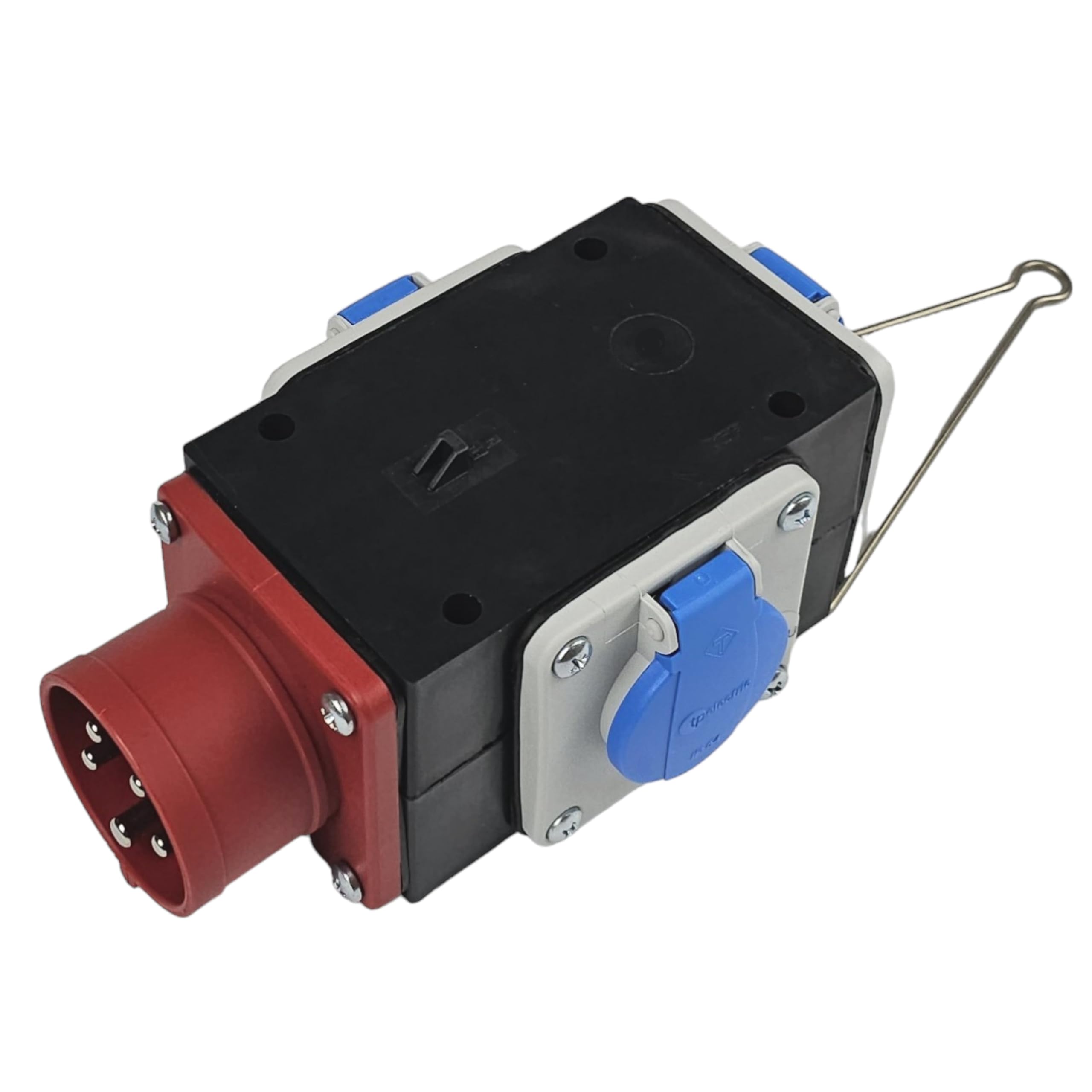 Prolunga Industriale CEE 5m - Adattatore Da 380V A 220V Con 3 Prese Schuko, Cavo In Gomma 5x2.5mm - Foto 2