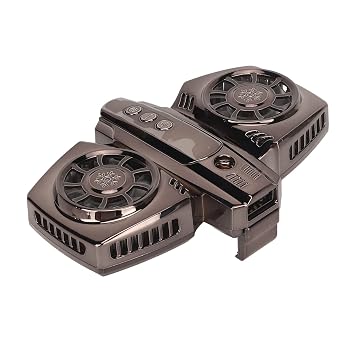 Cell Phone Cooler - Low Noise Dual Core Semiconductor Cooling Fan for Mobile Phones, Ideal for Gaming and Live Streaming