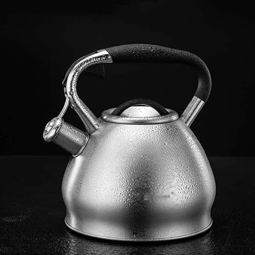 Miniatura 7 de LIOONS Hervidor de té con silbato, hervido rápido, tetera de agua caliente, de grado alimenticio, de acero inoxidable, de gran capacidad, 3 l/101.4