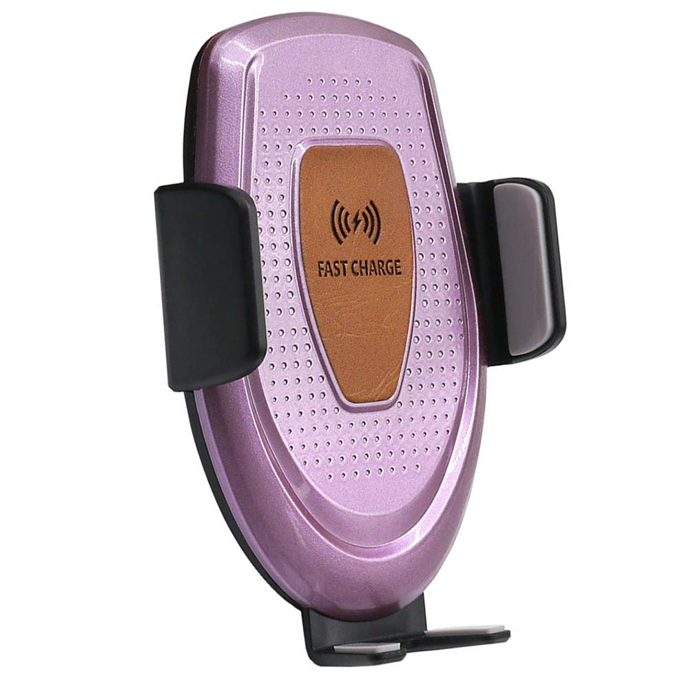 Caricatore Wireless Auto 7.5W per iPhone XR/XS/XS Max/X/8/8 Plus, 10W per Galaxy Note 9/S9/S8/Note 8, 5W per e Tutti i Dispositivi Qi-Enabled Automatico Induzione, Pink