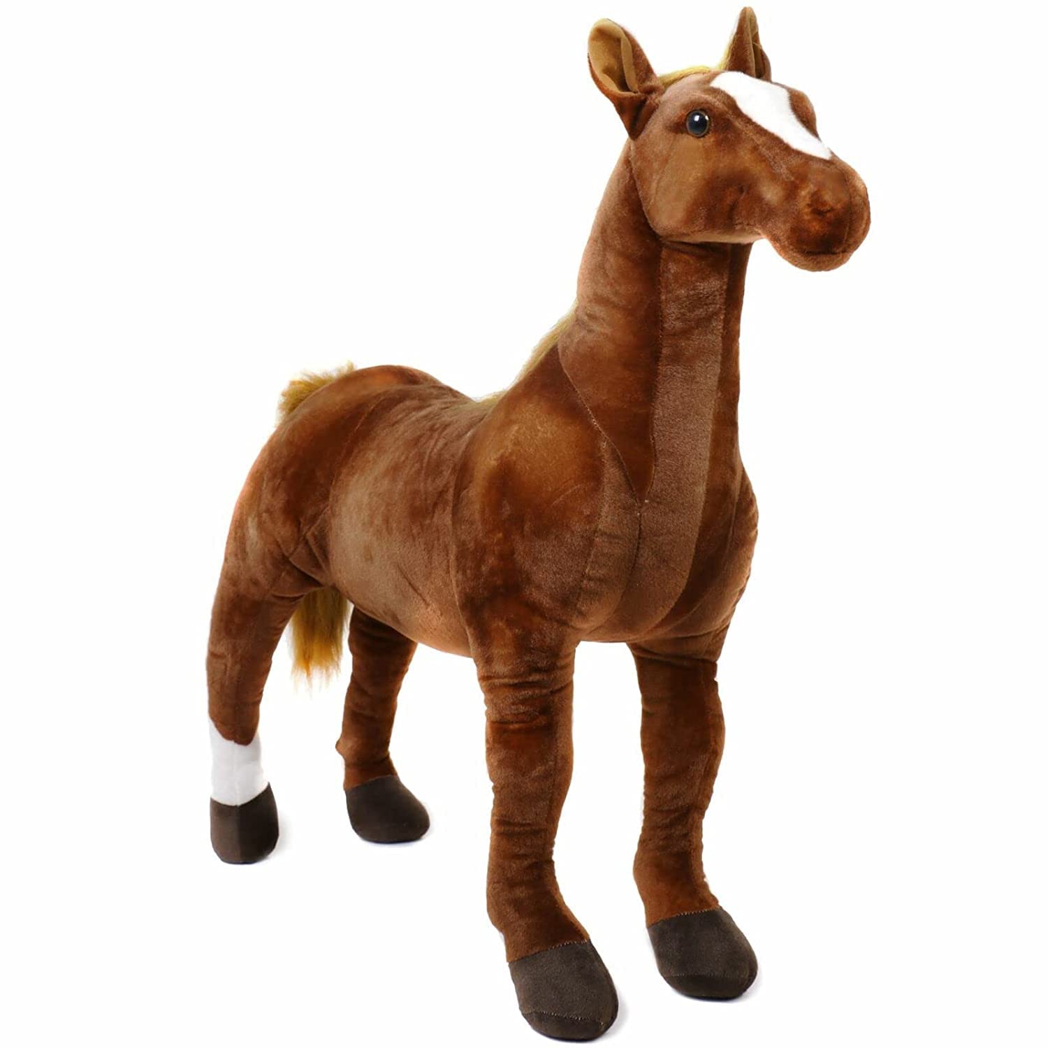 P. N. STORE Soft Stuffed Plush Animal Standing Horse Toy for Kids Home Decoration (Size: 40 cm Color: Brown) (B0BR1FJLWS) Amazon Price History, Amazon Price Tracker