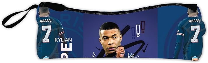 95MILES Kylian Mbappe Pencil Pouch Football Purse Pouch Sports Team Pouch Pencil Pouch for School Kid's Men Women Multicoloured