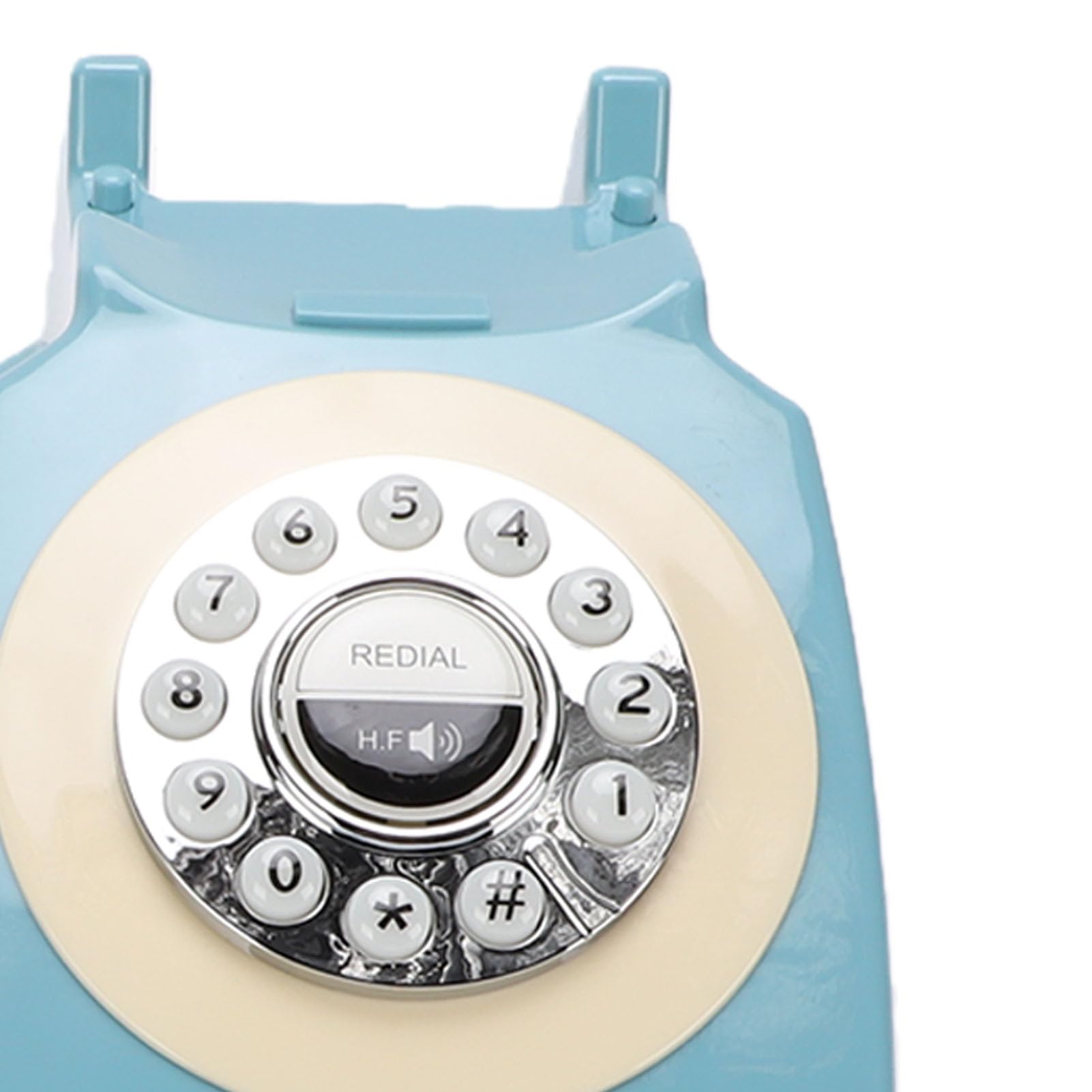 Fabater Telefono Fisso Bluetooth, Telefono retrò, Domestico Bluetooth con Vivavoce e Controllo del Volume, Wireless Ricaricabile per Camera da Letto, Casa, Ufficio (BLUE)