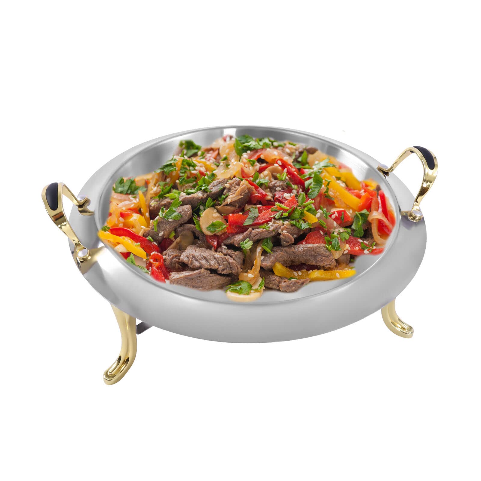 Serbatoio scaldavivande per alimenti Chafing Dish, in acciaio inox, set da buffet, contenitore per il calore, per la cucina, buffet e feste, per la casa, 3 litri