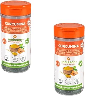 Cúrcuma Curcumina de Cadeia Longa Açafrão da Terra Kit 2X 30 Cápsulas Vegetais Verdes