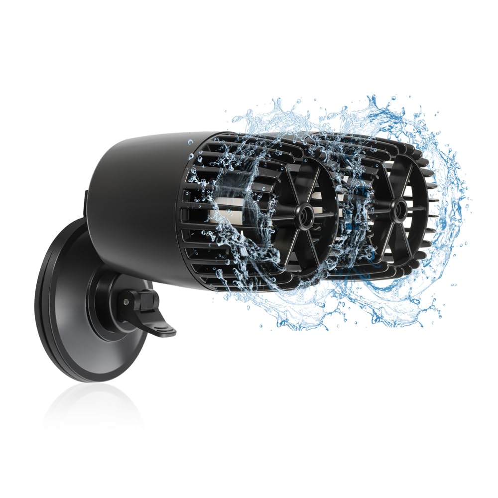 DaToo 5284GPH Mini Aquarium Circulation Pump Ultra-quiet Fish Tank Wave Maker With Suction Cup 360 Degree Rotatable Aquarium Power Head Submersible Water Pump For Freshwater And Saltwater
