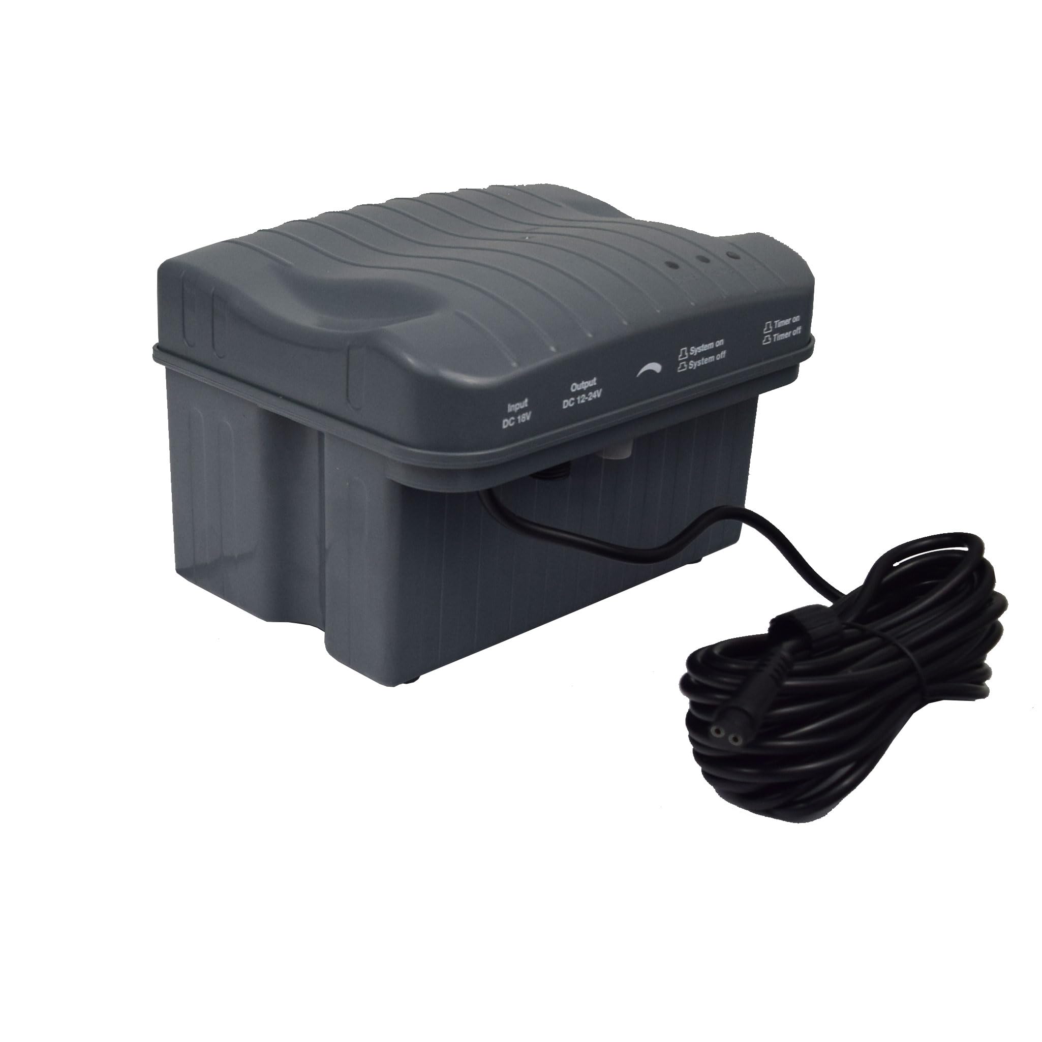Agora-Tec® AT-Steuerbox-Akku-Solar 20W-BL für Solar-Teich- und Bachlauf-Set AT-20 BL