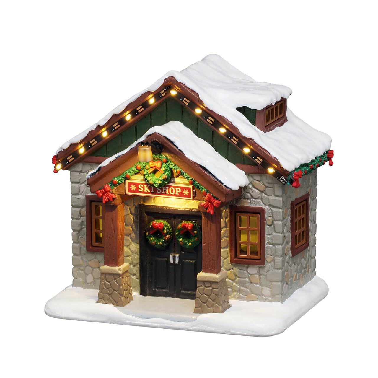 Lemax Multicolor Ski Shop, Table Accents, #64681
