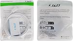 J&D Ethernet Extension Cable (1-Pack), RJ45 Cords Shielded Male to Female Cat 6 Ethernet Extender Cable Adapter Support Cat6 / Cat5e / Cat5 Standards, 9 Feet/2.7 Meter, White