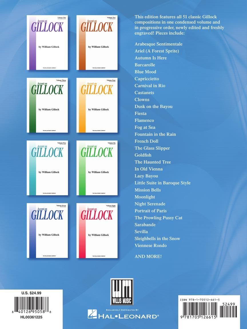 Accent on Gillock Complete - All Eight Volumes in One