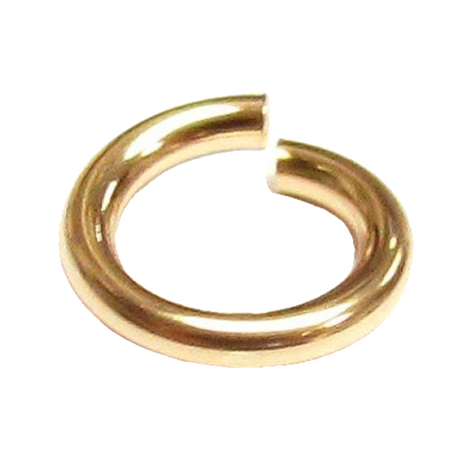 14k Gold Filled Round Open Jump Rings 3mm 4mm 5mm 6mm 8mm 18 19 22 24 Gauge Wire/Findings/Yellow Gold