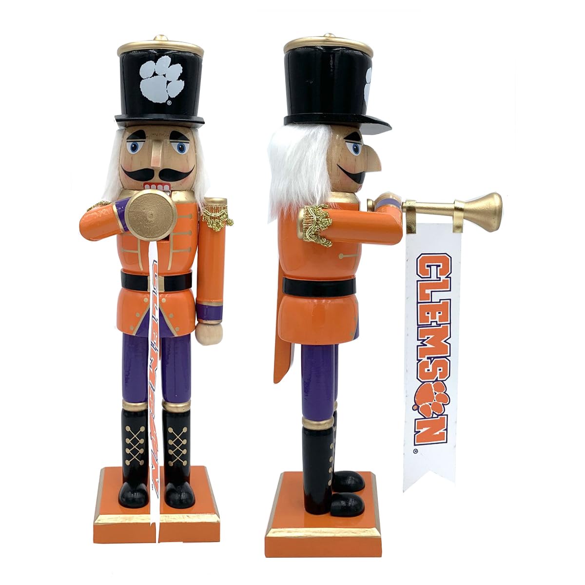 14 in. Clemson Bugler Nutcracker