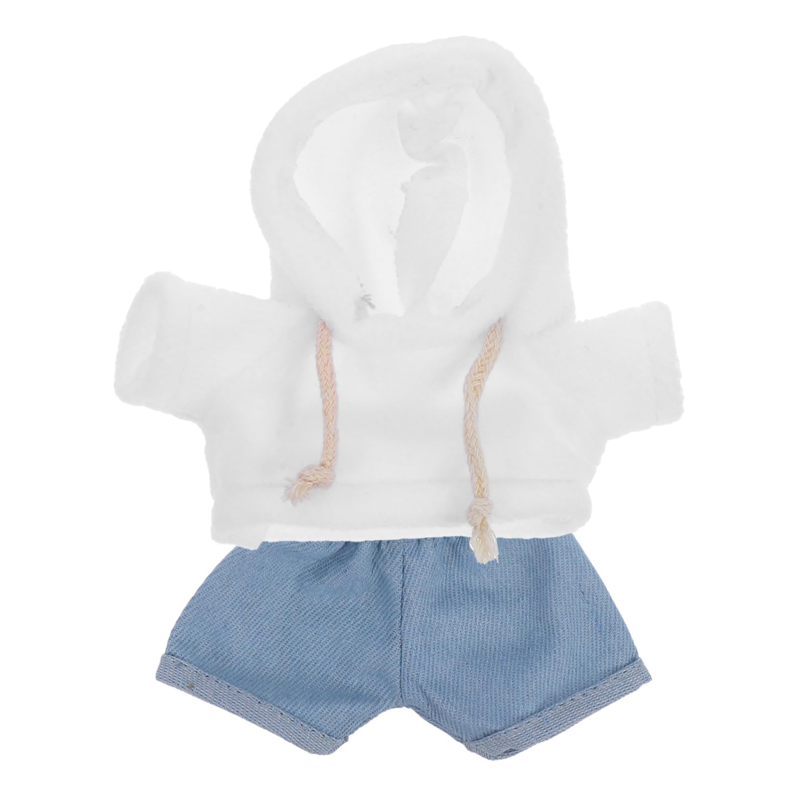 Garneck 1 Set di Vestiti di Peluche Orsi Vestiti Vestiti Intercambiabile Abito Felpa con Cappuccio e Pantaloni Panno Animale Piccoli Vestiti Vestiti Bambole di Peluche Tessuto