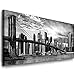 Produktbild Julia-Art Leinwandbilder - 200 mal 80 cm Bild New York City, Skyline Wandbilder sind fertig gerahmt - Kunstdrucke XXL Panorama - Verschiedene Motive Ny-01-45