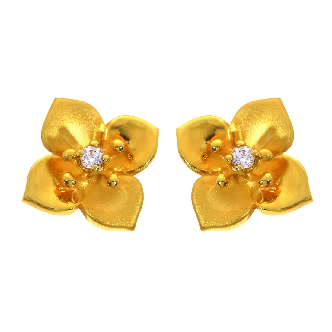 joyalukkas 22KT (916) Yellow Gold Stud Earrings for Women (BN11202799)-picture-21