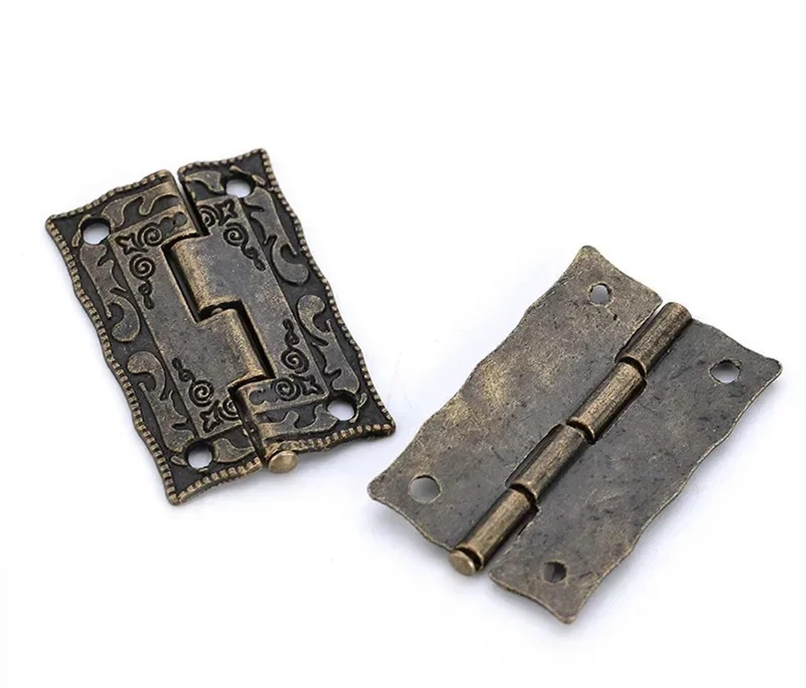Charnière vintage pour boîte à bijoux et petits tiroirs de meuble rétro