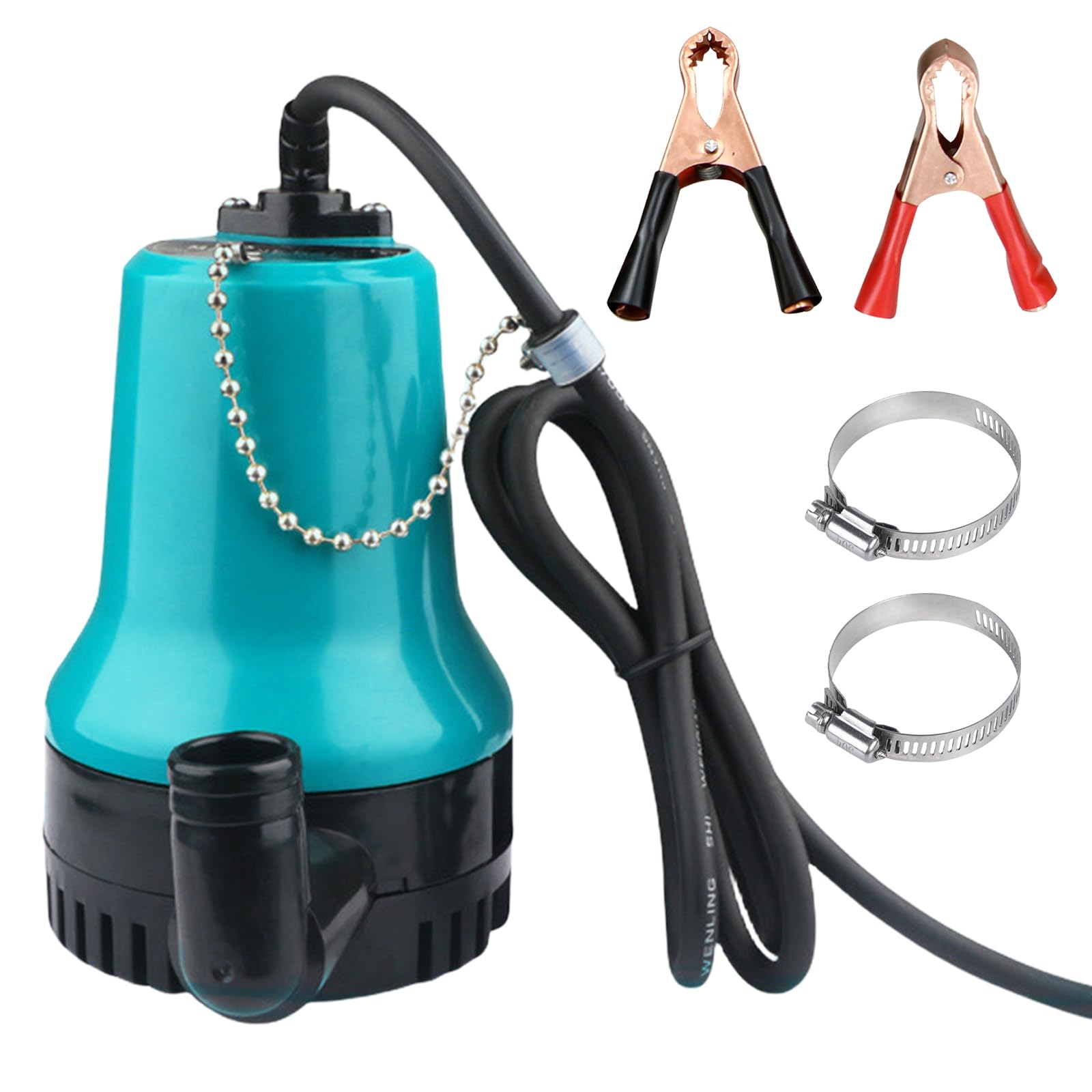 Pompe submersible pour eaux usées, mini pompe à eau DC 12 V, pompe à eau submersible 50 W, 4200 l/h, pompe de transfert d'eau pour aquarium, irrigation hydroponique