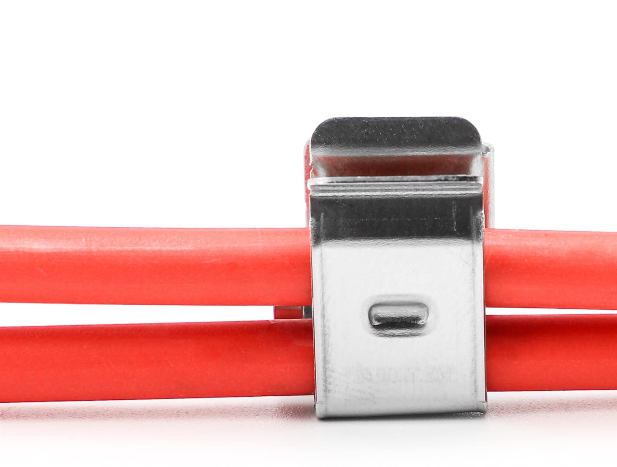 Clip de cable solar acero inoxidable | Acero inoxidable for asegurar cables solares fotovoltaicos de 2x4 mm(400 pieces)