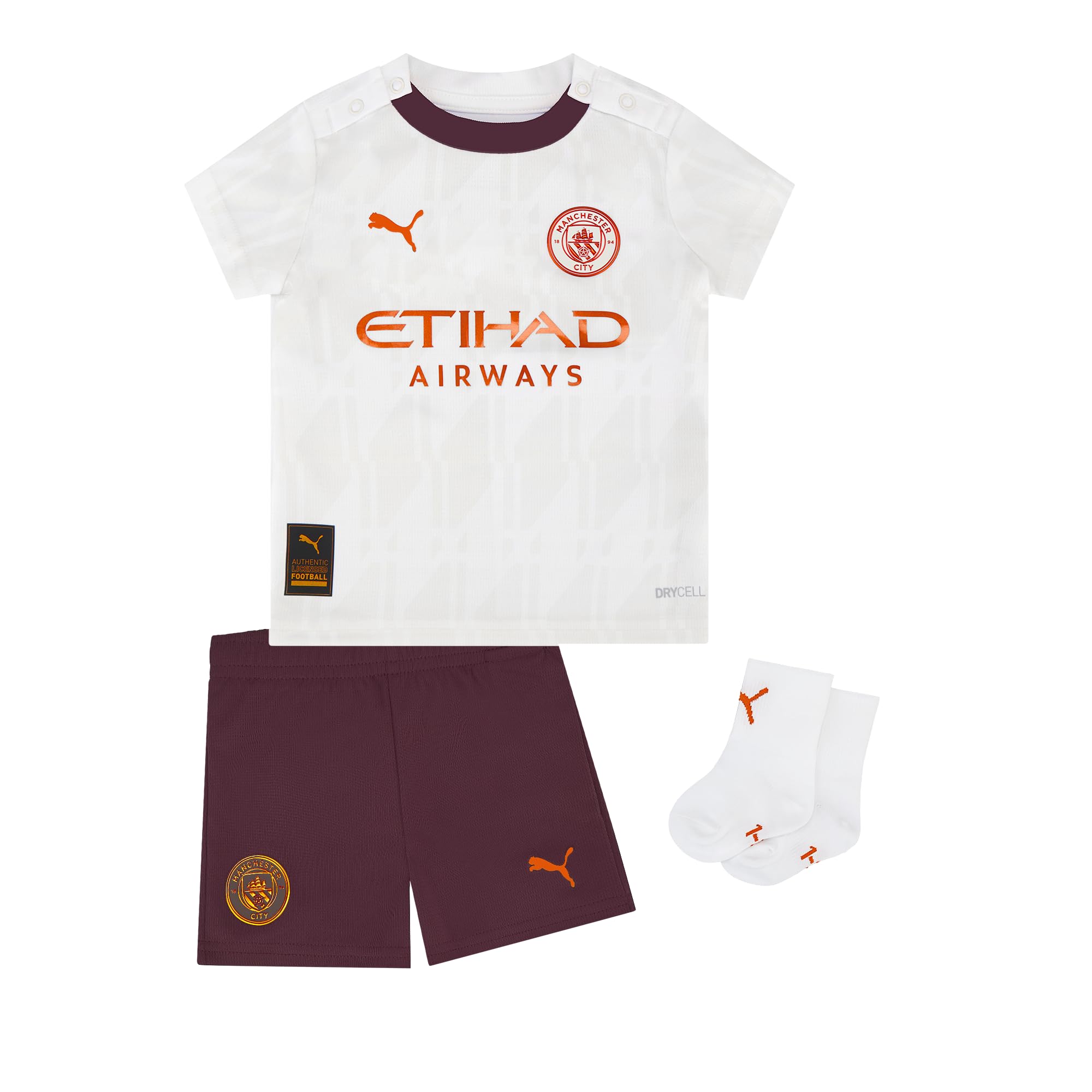 Manchester City Maillot Extérieur Bébé-Tenue 2023/24 - Marine foncé