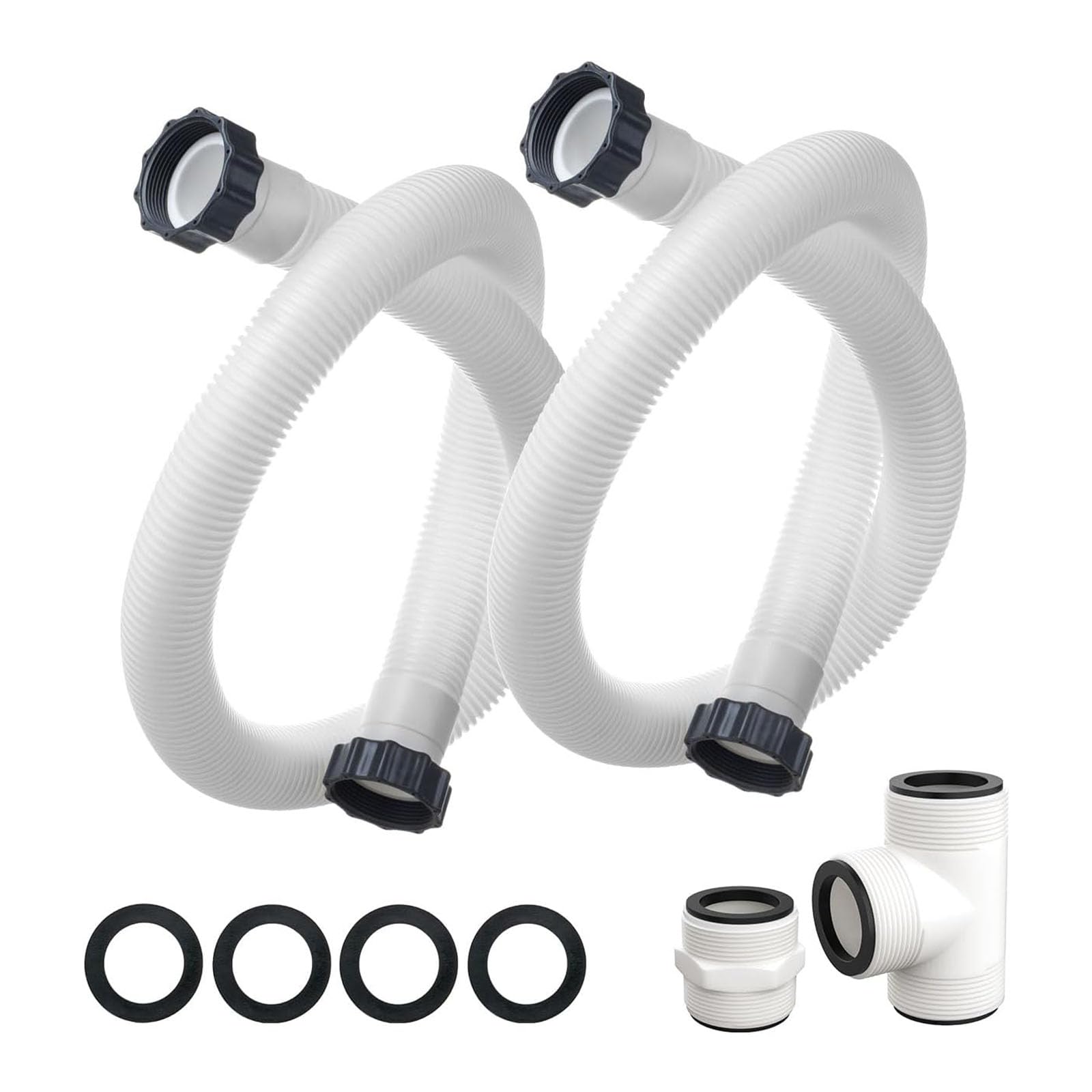 3,8 cm Durchmesser Poolfilterschlauch-Adapter Anschluss für oberirdische Schwimmbäder und Salzwasser