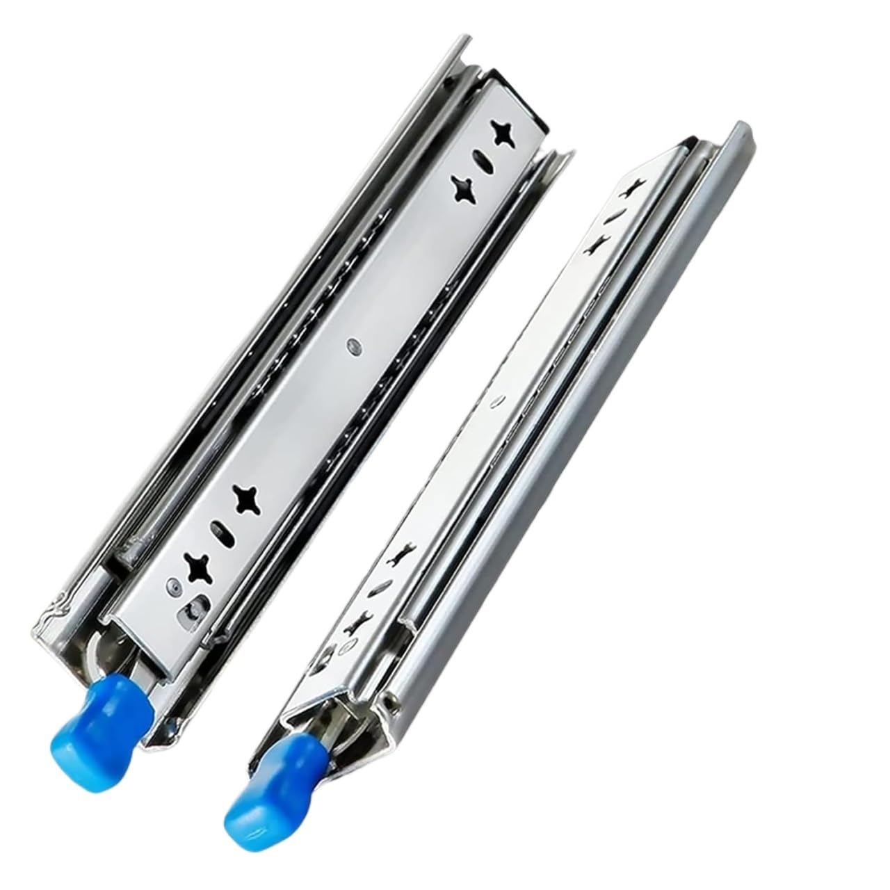 Heavy Duty Cassetti Runners, Guide for cassetti Chiusura ad estrazione totale laterale Montaggio Argento 250-1000 mm 2 Pz(500mm)