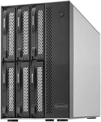 TERRAMASTER T6-423 6Bay NAS Storage – High Performance for SMB with N5095 QuadCore CPU 4GB DDR4 Memory, 2.5GbE Port x 2, Network Storage Server,…