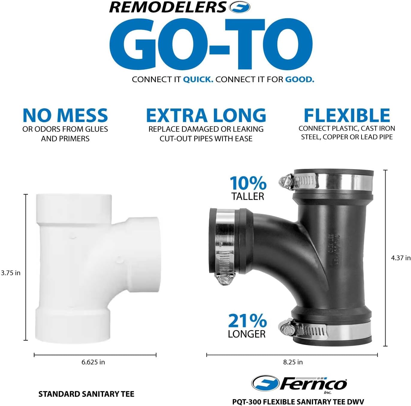 FERNCO PQT-300 Qwik Tee, 3"