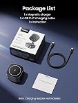 UGREEN MagFlow 15W Wireless Charging Station 2 in 1, Fast Charge Charger Station Compatible for Magsafe Charger Stand, for iPhone 17/16/15/14 Series, Airpods Pro/4/3/2 (No AC Adapter)