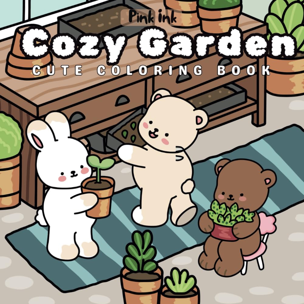 COZY GARDEN: CUTE COLORING BOOK