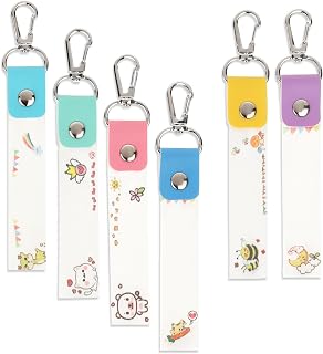 6pcs Personalized Name Tags for Kids, Key Child ID Tags Backpack Name Tag Daycare Labels Hooks for Luggage, Bags, Backpack,Water, Bottle