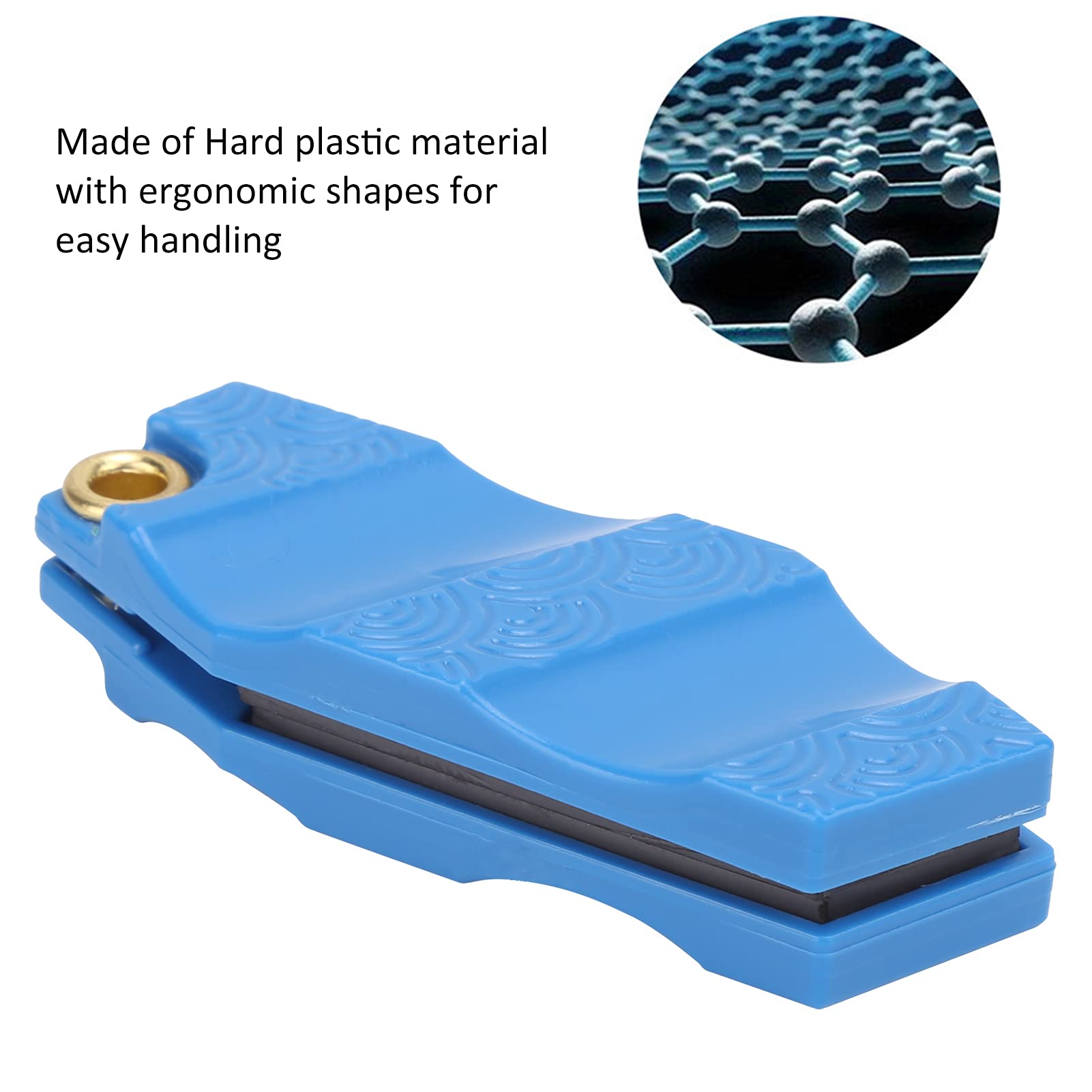 Fishing 2 in 1 Line Straightener Cleaner Hard Plastic Organize Tools Fishing Accessory (Blue Straightener)