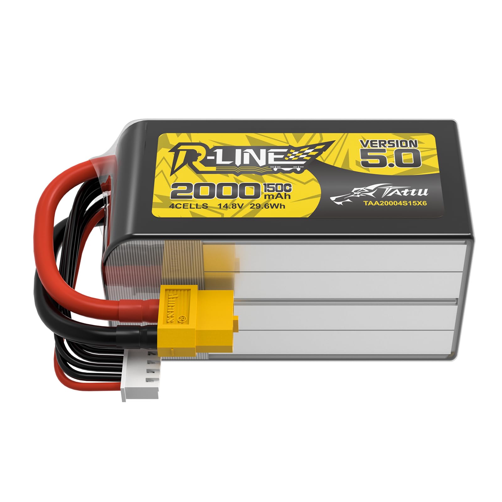 Tattu 4S LiPo Akku 2000mAh R-Line V5.0 14.8V 150C XT60 FPV Racing Car