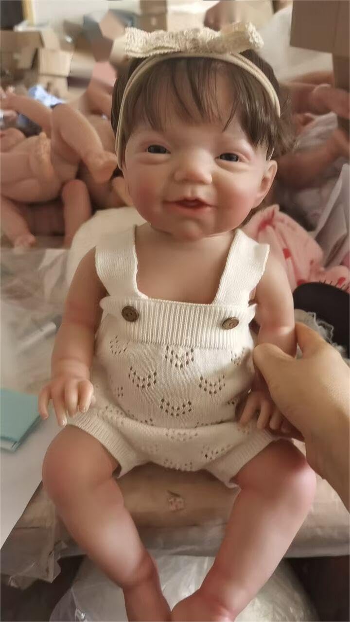 iCradle Washable Silicone Simulation Reborn Baby Doll Black African American 22