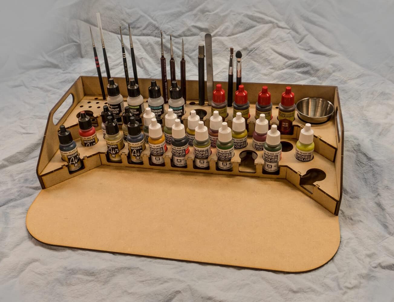 GameCraft Miniatures Painting Station - 26mm V2, for Vallejo and Army Painter Style Dropper Bottles